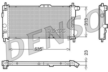 Радиатор охлаждения DENSO DRM20032