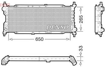 Радиатор охлаждения DENSO DRM20036