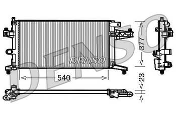 Радиатор охлаждения DENSO DRM20038