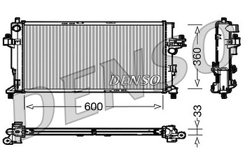 Радиатор охлаждения DENSO DRM20039