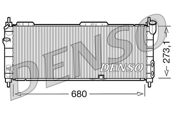 Радиатор охлаждения DENSO DRM20042