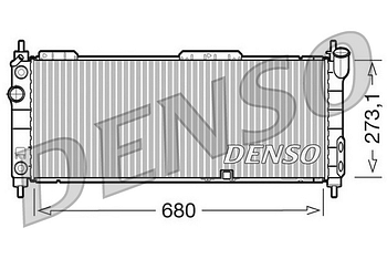 Радиатор охлаждения DENSO DRM20043