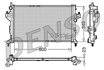 Радиатор охлаждения DENSO DRM20045