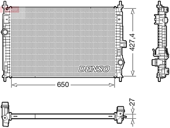 Радиатор охлаждения DENSO DRM20048