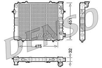Радиатор охлаждения DENSO DRM20050