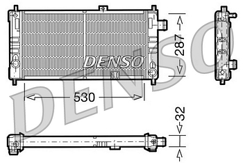 Радиатор охлаждения DENSO DRM20064