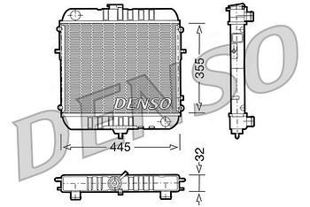 Радиатор охлаждения DENSO DRM20072