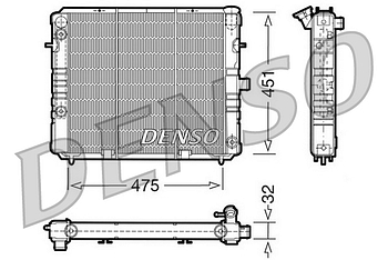 Радиатор охлаждения DENSO DRM20075