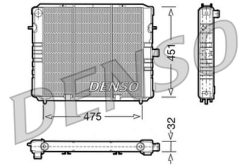 Радиатор охлаждения DENSO DRM20076