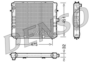 Радиатор охлаждения DENSO DRM20077
