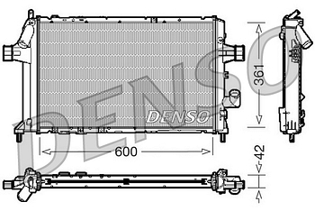 Радиатор охлаждения DENSO DRM20085