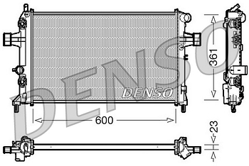 Радиатор охлаждения DENSO DRM20086