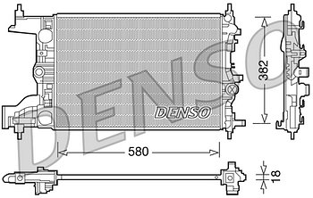 Радиатор охлаждения DENSO DRM20094