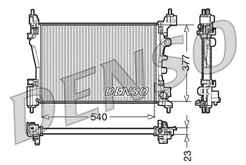 Радиатор охлаждения DENSO DRM20095