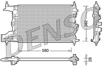 Радиатор охлаждения DENSO DRM20098