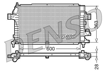Радиатор охлаждения DENSO DRM20100