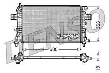 Радиатор охлаждения DENSO DRM20101