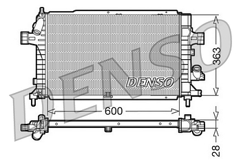 Радиатор охлаждения DENSO DRM20102