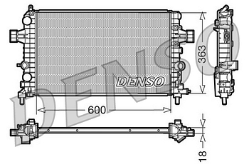 Радиатор охлаждения DENSO DRM20103