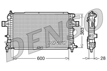 Радиатор охлаждения DENSO DRM20105