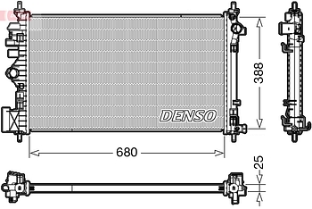 Радиатор охлаждения DENSO DRM20107