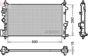 Радиатор охлаждения DENSO DRM20110