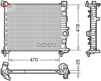 Радиатор охлаждения DENSO DRM20115
