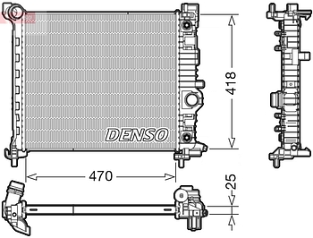 Радиатор охлаждения DENSO DRM20116