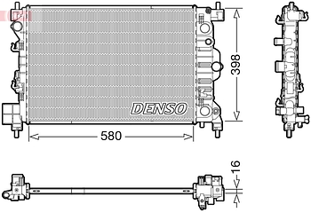 Радиатор охлаждения DENSO DRM20117