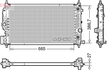Радиатор охлаждения DENSO DRM20126