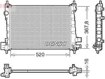 Радиатор охлаждения DENSO DRM20127