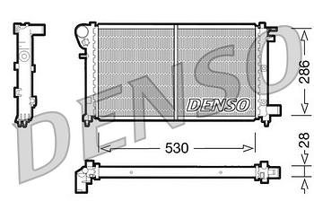 Радиатор охлаждения DENSO DRM21002