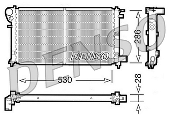 Радиатор охлаждения DENSO DRM21004