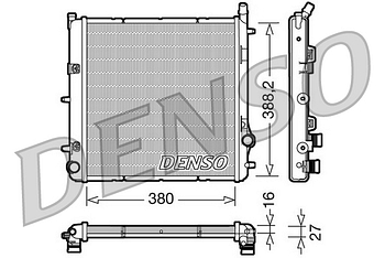 Радиатор охлаждения DENSO DRM21005