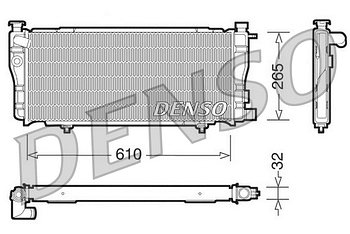 Радиатор охлаждения DENSO DRM21012