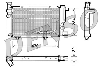 Радиатор охлаждения DENSO DRM21013