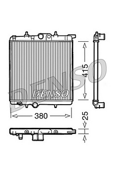 Радиатор охлаждения DENSO DRM21020