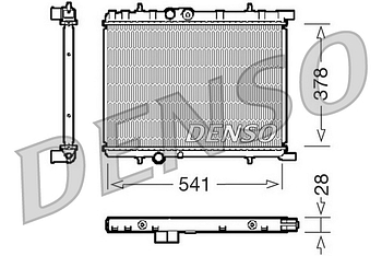 Радиатор охлаждения DENSO DRM21032
