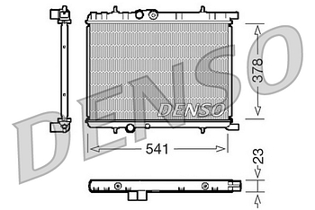 Радиатор охлаждения DENSO DRM21033