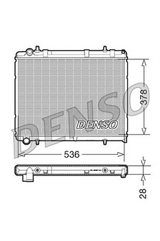 Радиатор охлаждения DENSO DRM21035