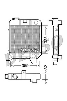 Радиатор охлаждения DENSO DRM21040