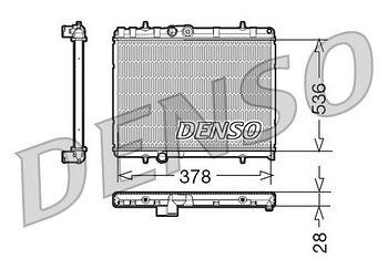 Радиатор охлаждения DENSO DRM21056