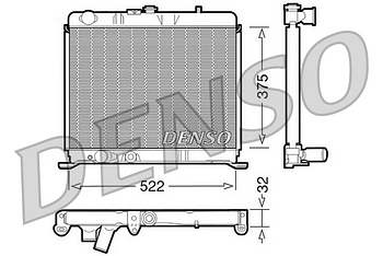 Радиатор охлаждения DENSO DRM21060