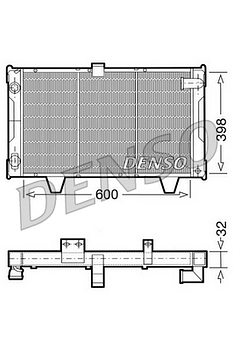 Радиатор охлаждения DENSO DRM21061