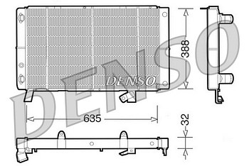 Радиатор охлаждения DENSO DRM21074