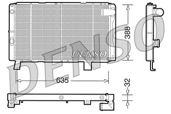 Радиатор охлаждения DENSO DRM21075