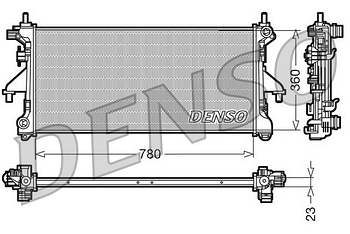 Радиатор охлаждения DENSO DRM21100