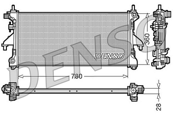 Радиатор охлаждения DENSO DRM21101