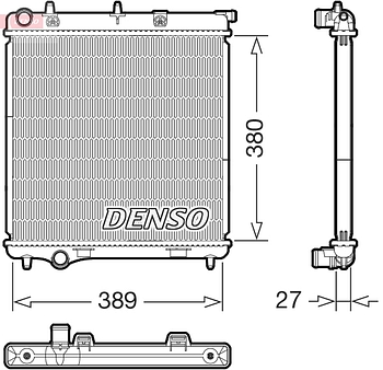 Радиатор охлаждения DENSO DRM21108