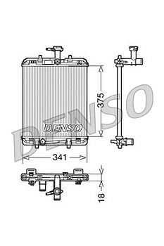 Радиатор охлаждения DENSO DRM21600